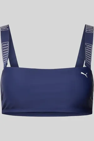 PUMA Bikini-Oberteil mit Logo-Print in , Größe XS