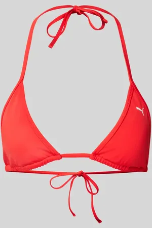PUMA Bikini-Oberteil mit Logo-Print in , Größe S