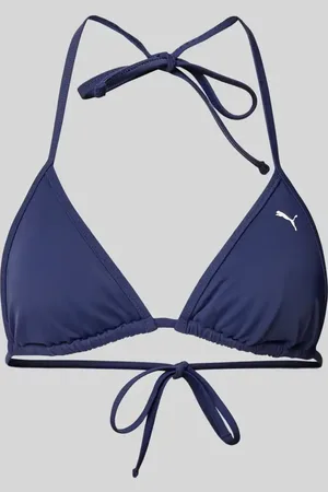 PUMA Bikini-Oberteil mit Logo-Print in , Größe XS