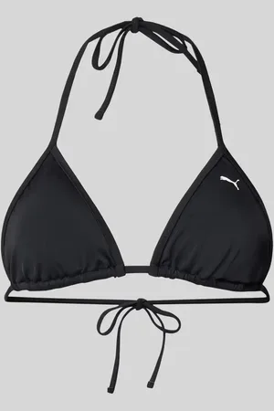 PUMA Bikini-Oberteil mit Logo-Print in , Größe S