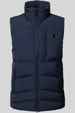 Wellensteyn Regular Fit Steppweste mit Label-Applikation Modell 