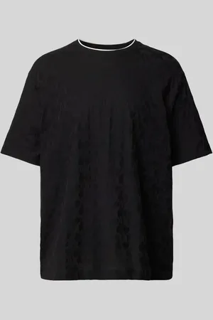 Armani Exchange T-Shirt mit geripptem Rundhalsausschnitt Modell 