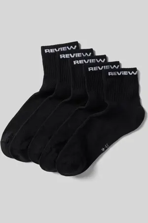 Review Socken mit Label-Details im 5er-Pack in , Größe 39-41