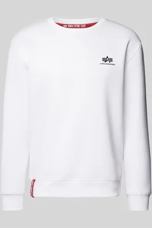 Alpha Industries Sweatshirt mit Label-Print in , Größe S