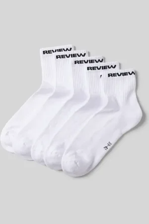 Review Socken mit Label-Detail im 5er-Pack in , Größe 43/46