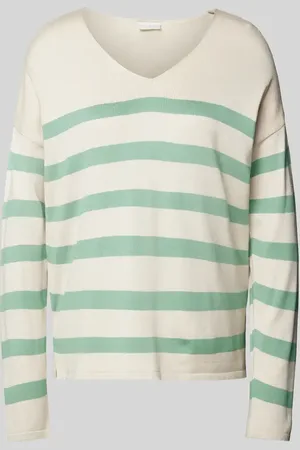 Milano Strickpullover mit abgerundetem V-Ausschnitt in , Größe M