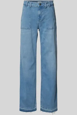 Milano Used-Look-Jeans mit weitem Bein in , Größe 36