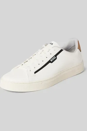 HUGO BOSS Ledersneaker mit Label-Details Modell 