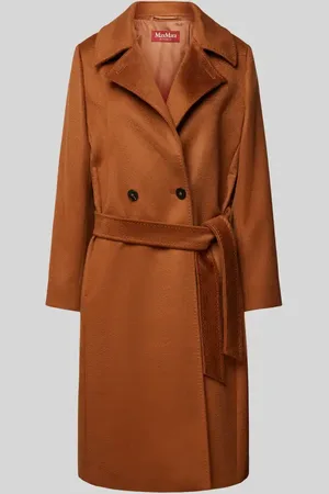 Max Mara Mantel aus reiner Schurwolle mit Umlegekragen in , Größe 38