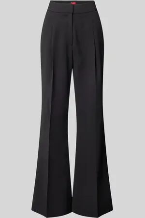 HUGO BOSS Flared Cut Stoffhose mit Bügelfalten Modell 