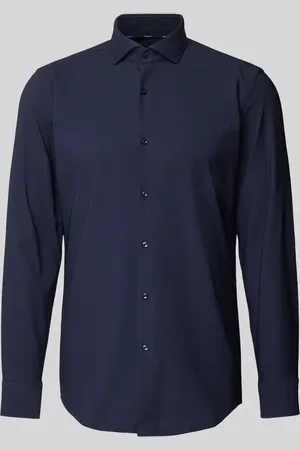 HUGO BOSS Slim Fit Business-Hemd mit Haifischkragen Modell 