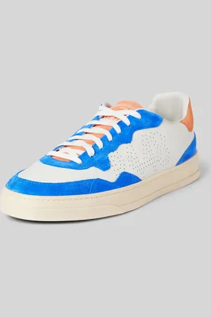 P448 Ledersneaker mit Kontrastbesatz Modell 