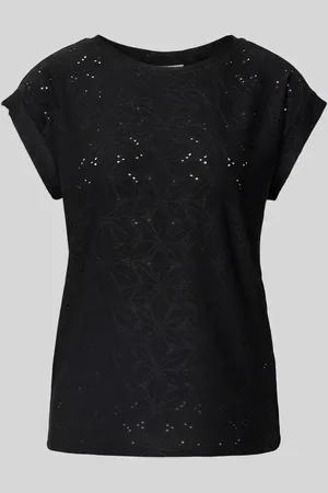Freequent T-Shirt mit Lochstickerei Modell 