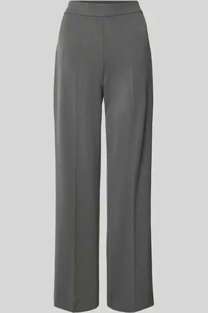 SELECTED Stoffhose mit weitem Bein und elastischem Bund in , Größe 34