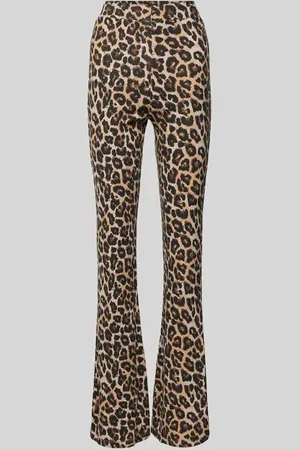 Noisy May Flared Stoffhose mit Animal-Print Modell 