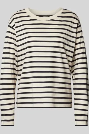 Jake*s Longsleeve mit geripptem Rundhalsausschnitt in , Größe M