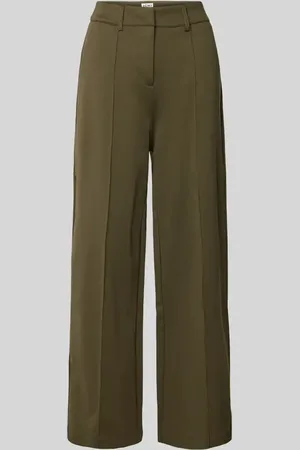 Ichi Stoffhose mit fixierten Bügelfalten Modell 