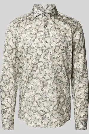 JOOP! Slim Fit Business-Hemd mit Allover-Muster in , Größe 42