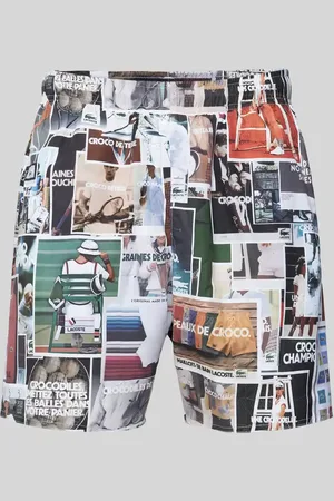 Lacoste Shorts mit Allover-Motiv-Print in , Größe M