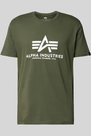 Alpha Industries T-Shirt mit Label-Print in , Größe S