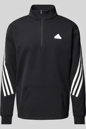 adidas Sweatshirt mit Stehkragen und Känguru-Tasche in , Größe S