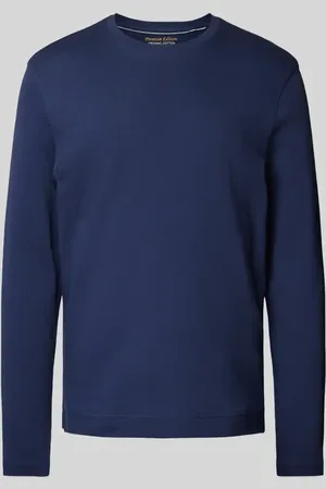 Christian Berg Longsleeve mit geripptem Rundhalsausschnitt in , Größe M