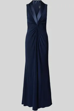 Adrianna Papell Abendkleid mit Schalkragen und Knotendetail in , Größe 38
