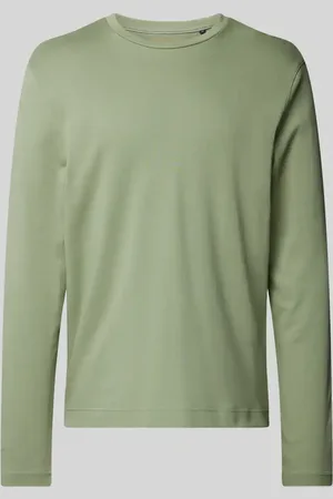 Christian Berg Longsleeve mit geripptem Rundhalsausschnitt in , Größe L
