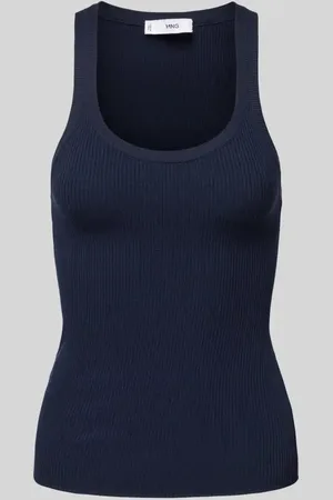 MANGO Slim Fit Tanktop in Ripp-Optik Modell 
