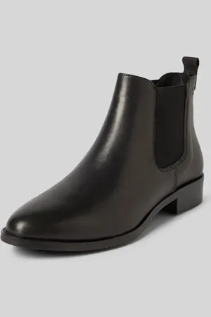 Tamaris Chelsea Boots aus Leder mit Label-Prägung in , Größe 39