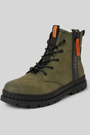 Bugatti Schnürboots mit Label-Details Modell 