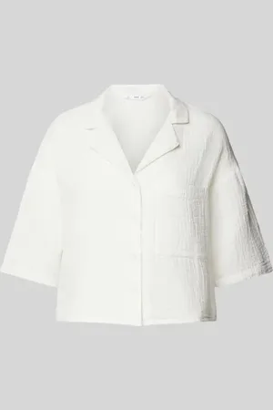 MANGO Blusenshirt mit Strukturmuster Modell 
