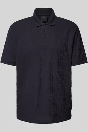 Armani Exchange Regular Fit Poloshirt mit Strukturmuster in , Größe M