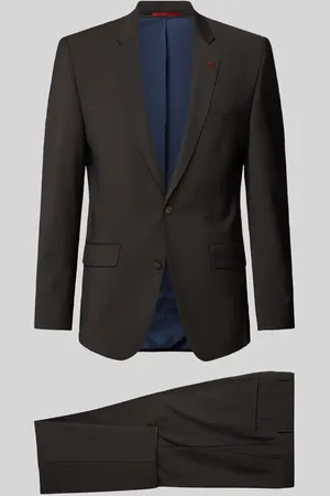 Roy Robson Slim Fit Anzug aus Schurwoll-Mix mit Pin am Revers in , Größe 27