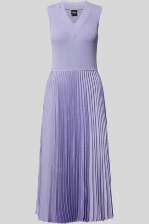 HUGO BOSS Midikleid mit Plisseefalten Modell 