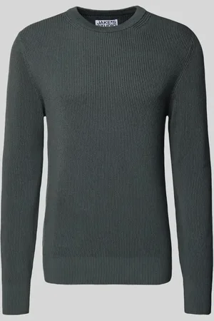 Jake*s Strickpullover mit Rundhalsausschnitt in , Größe M