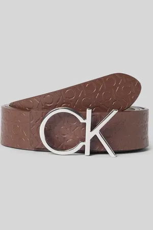 Calvin Klein Gürtel aus Büffelleder mit Label-Applikation in , Größe 85