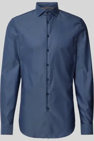 Jake*s Slim Fit Businesshemd in Premiumqualität mit extra langem Arm in , Größe 37/38