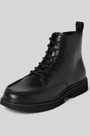 Calvin Klein Boots aus Leder mit Schnürung und Reißverschluss in , Größe 41