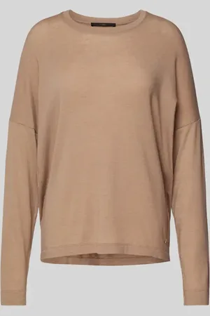 Windsor Oversized Longsleeve mit geripptem Rundhalsausschnitt in , Größe 42