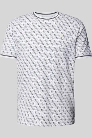 Guess T-Shirt mit elastischen Ärmelabschlüssen Modell 