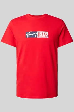 Tommy Hilfiger Slim Fit T-Shirt mit Label-Print in , Größe XS