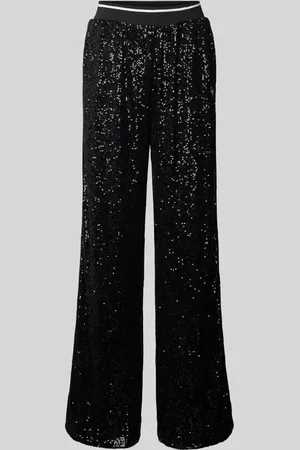 Guess Straight Fit Stoffhose mit Paillettenbesatz Modell 