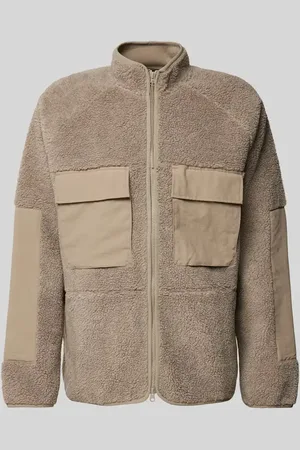 Peak Performance Jacke mit Teddyfell und aufgesetzten Pattentaschen in , Größe XXL