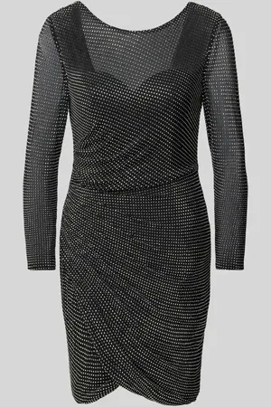 hey kyla Knielanges Cocktailkleid mit Strasssteinbesatz in , Größe 34