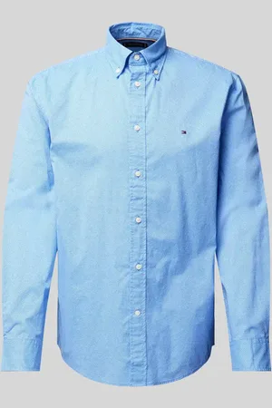 Tommy Hilfiger Regular Fit Business-Hemd mit Logo-Stitching Modell 
