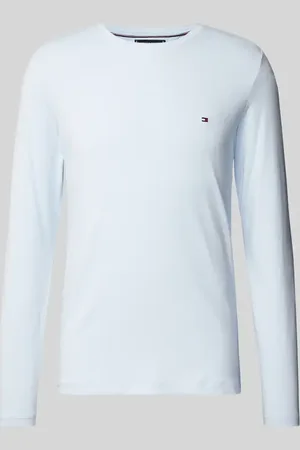 Tommy Hilfiger Slim Fit Langarmshirt mit Baumwoll-Anteil in , Größe XXXL
