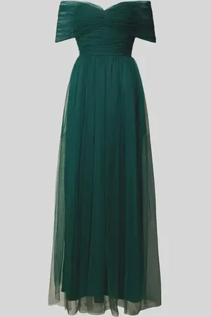 Lace & Beads Abendkleid mit Carmen-Ausschnitt in , Größe XXS