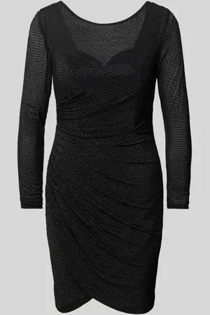 hey kyla Knielanges Cocktailkleid mit Strasssteinbesatz in , Größe 34