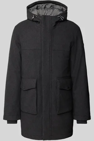 QS by s.Oliver Relaxed Fit Parka aus Woll-Mix mit Kapuze in , Größe M